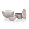 Banquet Kunststoffschalen-Set mit Deckel Culinaria, 0,2 / 0,5 / 1,2 l, Grau