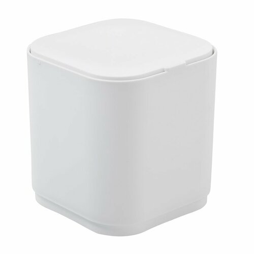 GEDY 630822 Seventy namizni koš za smeti zodklopnim pokrovom, 1,2 l, bela
