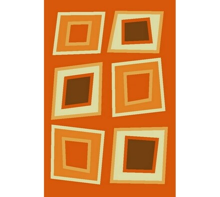 Kusový koberec Elana, oranžový, 80 x 150 cm