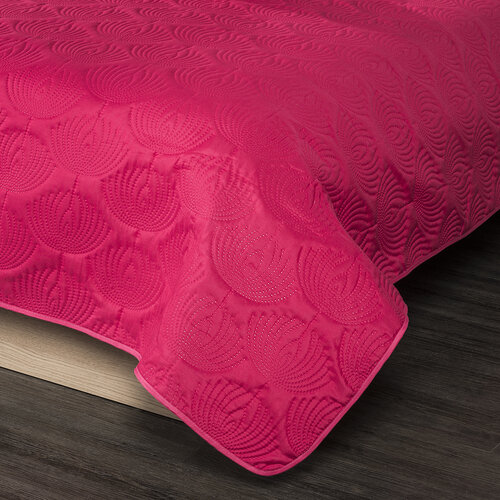 4Home Přehoz na postel Doubleface růžová/šedá, 240 x 220 cm, 2x 40 x 40 cm