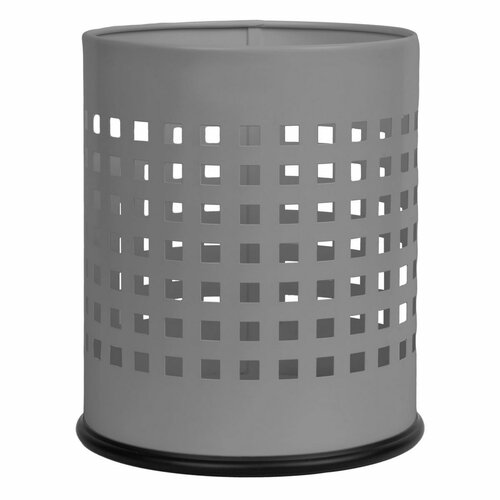 Alda Coș de gunoi Officer perforat 7 l, gri