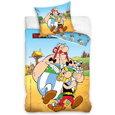 Detské bavlnené obliečky Asterix a Obelix, 140 x 200 cm, 70 x 90 cm