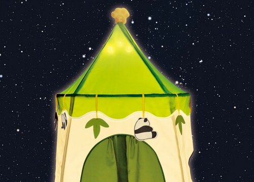 Cort pentru copii Hape cu iluminare LED - Panda