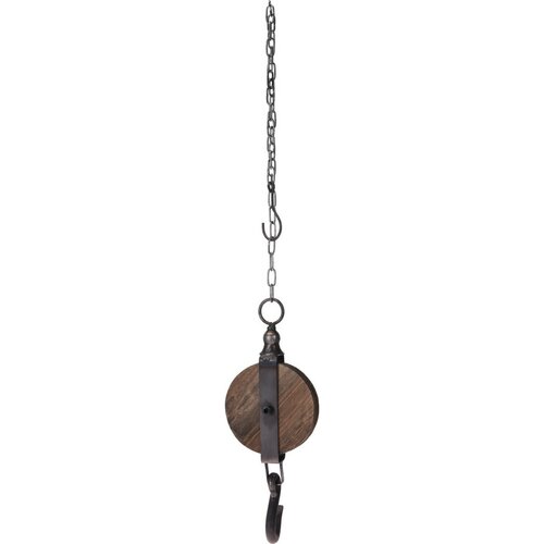 Hängende Dekoration Rolle, Holzrad, Durchmesser 12 cm, D. 100 cm