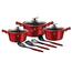 Berlinger Haus 10-teiliges Kochgeschirr-Set Burgundy Metallic Line