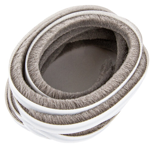 Samolepilna krtača 6,7 x 8 mm siva, 3 m