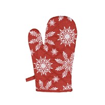 Різдвяна прихватка рукавиця з магнітом Сніжинкичервоний, 18 x 28 см