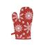 Weihnachtlicher Topfhandschuh mit Magnet Flocken Rot, 18 x 28 cm