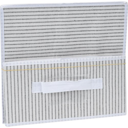 Tekstilna shranjevalna škatla z pokrovom, bela