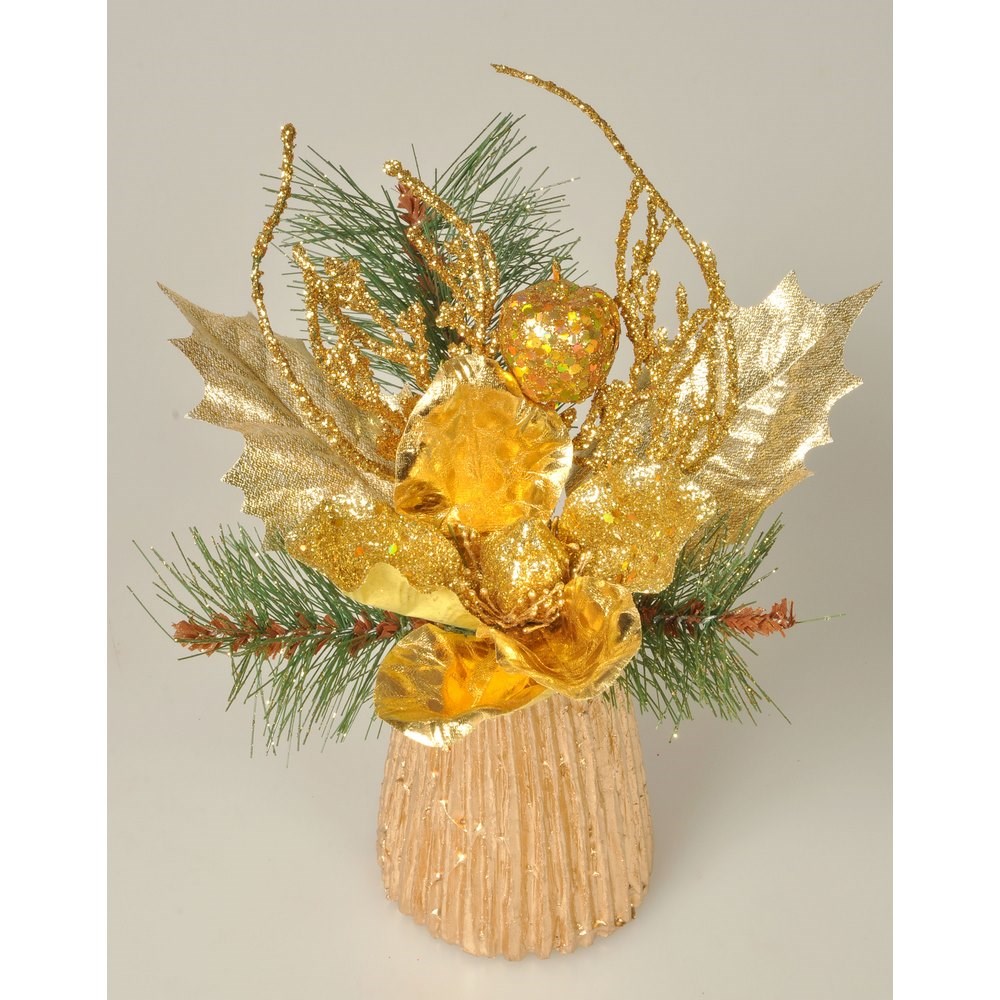 Aranžmá Magnólia zlatá, 23 cm