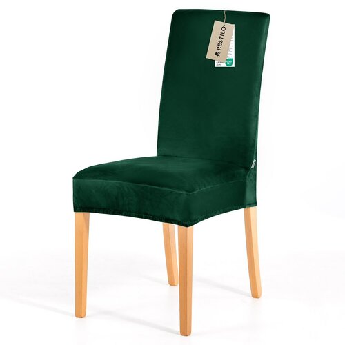 Restilo Napinac za stol Sento temno zelena, 48 x 48 x 58 + 10 cm, komplet 6 kosov