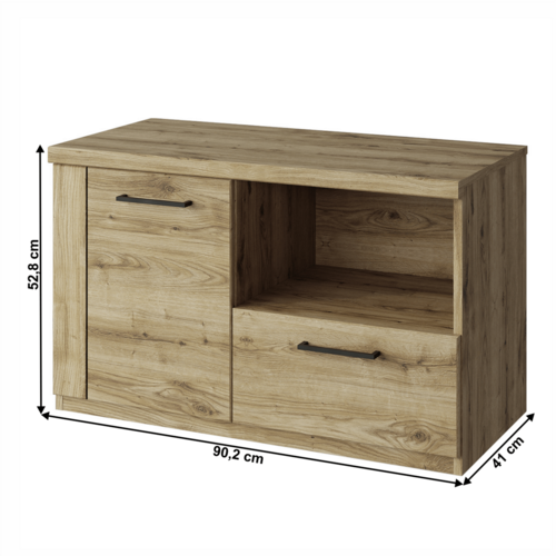 Skrinka na topánky DORSI 1D1S, dub Navarra