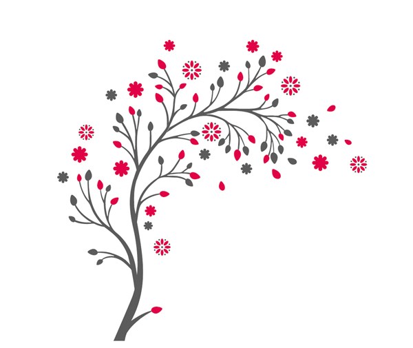 Samolepiaca dekorácia Vonný kvet