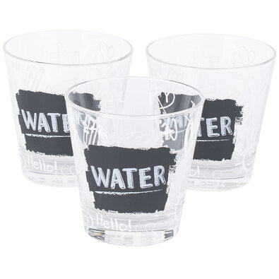 Set 3 pahare Cerve Water, 250 ml