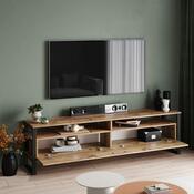 Televizní stolek Man Atlantic Pine and Black