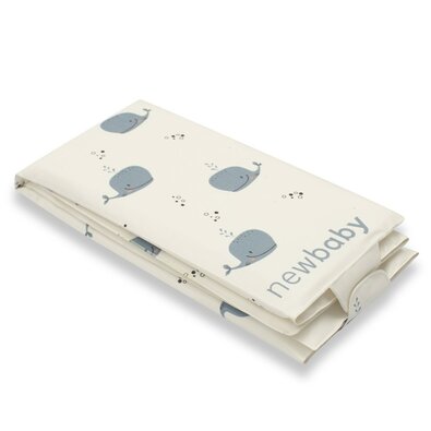New Baby Podkładka podróżna do przewijania Basic Whale, 40 x 59 cm