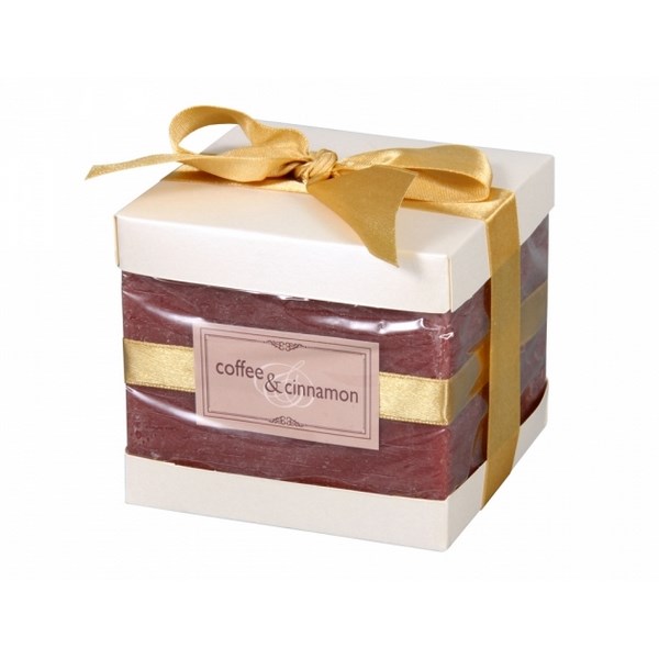 Dekoratívna sviečka Elegancia Káva a škorica