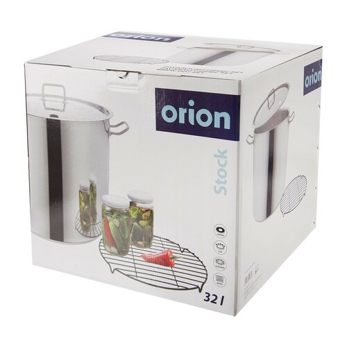 Orion Hrnec nerez zavařovací Stock s mřížkou 32 l