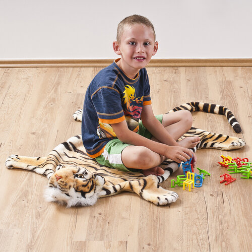 Dywan dziecięcy Tygrys brązowy, 50 x 85 cm