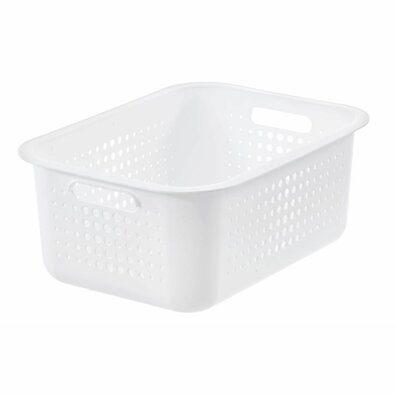 Coș de depozitare SmartStore Modern, alb, 37 x 28x 15 cm