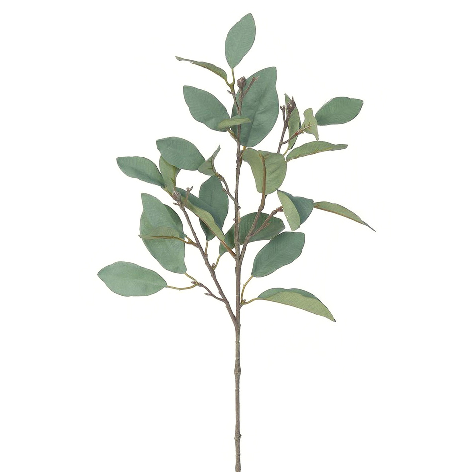 Ramură artificială Magnolie, verde-gri, 62 cm