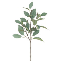 Sztuczna gałązka Magnolii zielono-szary, 62 cm