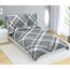 Bellatex Lenjerie de pat din satin Caro gri, 140 x220 cm, 70 x 90 cm