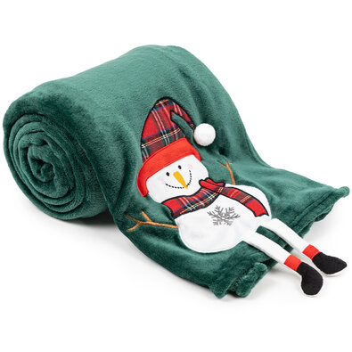 4Home Božična odeja Snowman, 150 x 200 cm