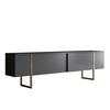 Luxe Anthracite and Gold TV-asztal