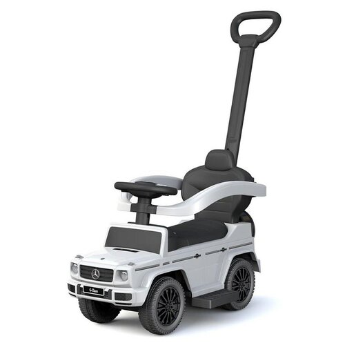 Baby Mix Dětské odrážedlo s vodící tyčí Mercedes Benz G-Class, bílá