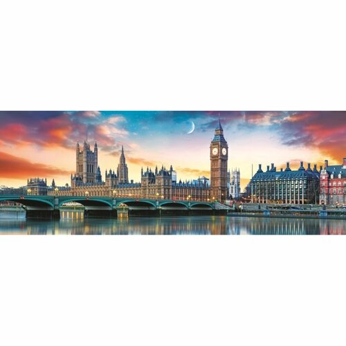 Obrázok TREFL Panoramatické puzzle Big Ben a Westminsterský palác, Londýn 500 dílků