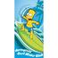 Ręcznik kąpielowy The Simpsons Bart surf, 75 x 150cm
