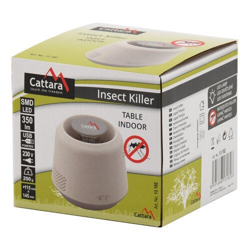 Cattara Кімнатний ліхтар та інфрачервона пастка для комах 2 в 1Table, USB 5 В