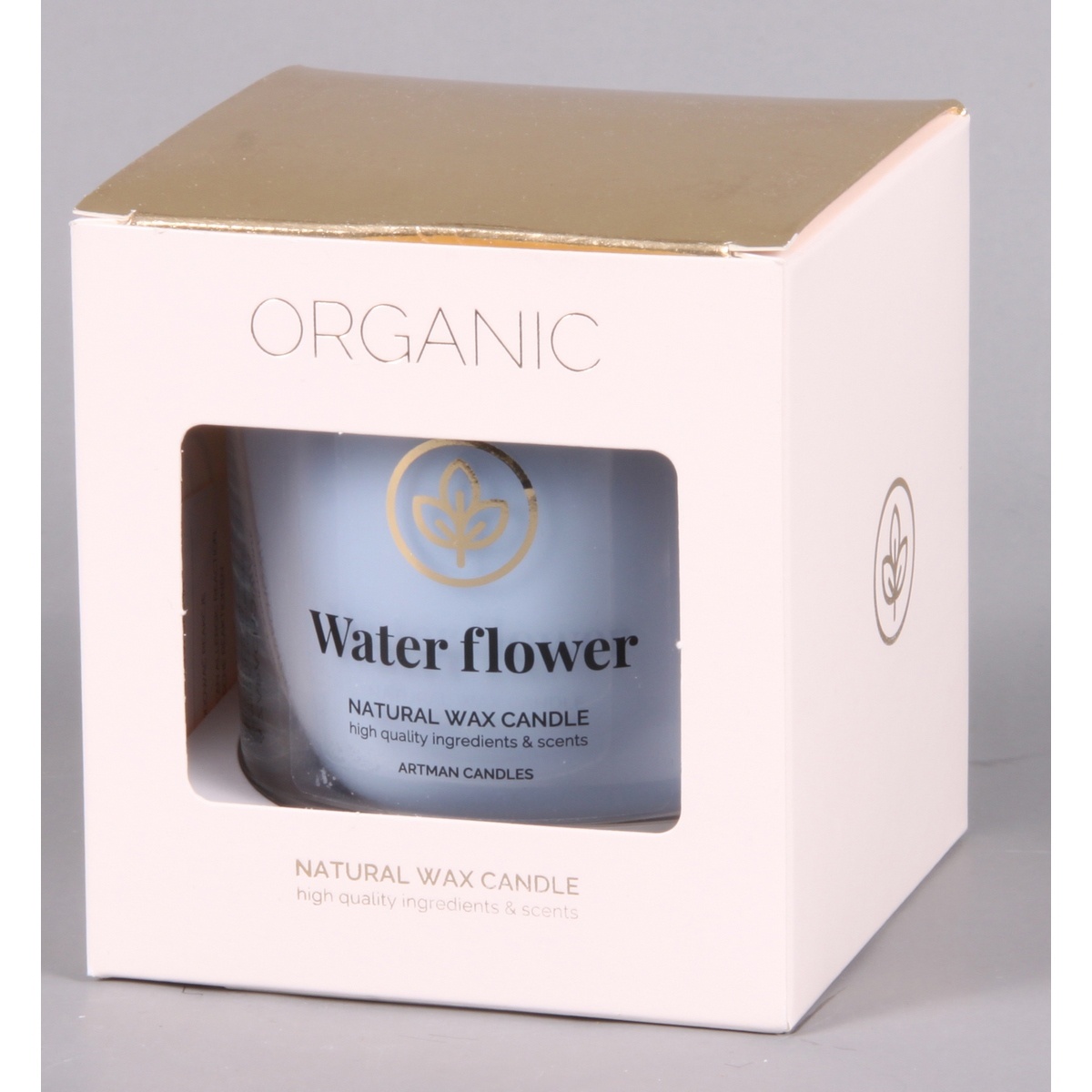 Obrázok Vonná sviečka v skle Water flower 500 g, 9,5 cm