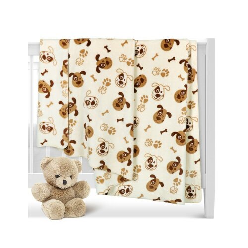 Bellatex Pătură pentru copii Ella Câine maro, 100x 150 cm