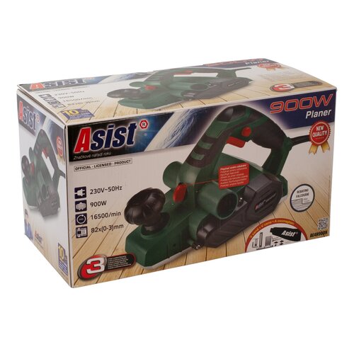 Asist AE4H90DN Elektrohobel mit  Falzfunktion, 900 W