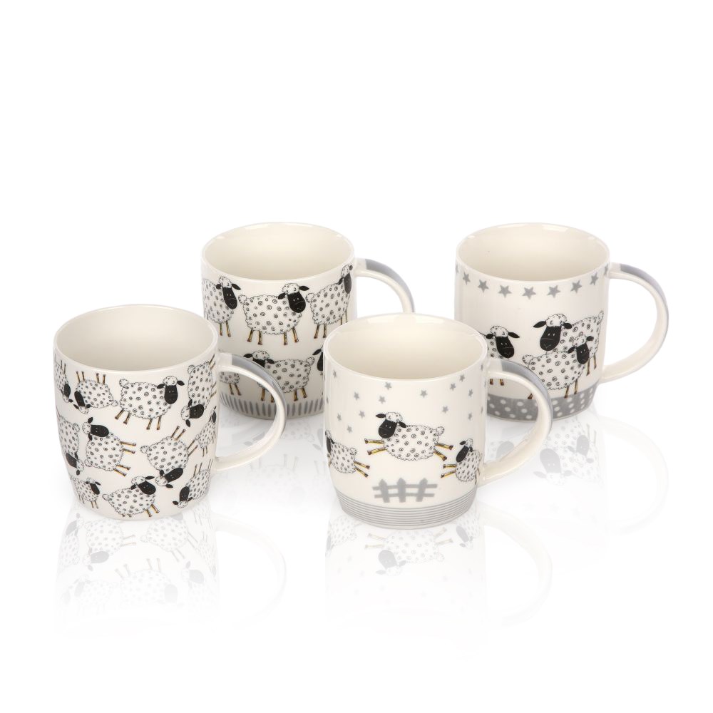 Sada hrnčekov Sheep, 320 ml, 4 ks