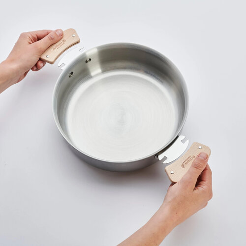 De Buyer 3660.02 LOQY zdejmowana para uchwytów, drewno