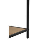 Kovový regál LOFTY GRID Low Oak, 114 x 77 cm