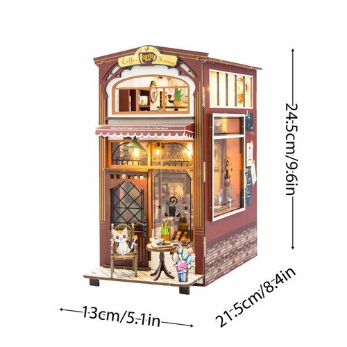 2Kids Toys 3D skladačka Zarážka na knihy Kaviareň