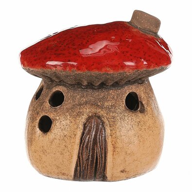 Svečnik Goba domek, 1 kos, 12 x 12 x 13 cm