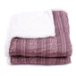Pătură imitaţie de blană Agnello, roz vechi, 150 x 200 cm