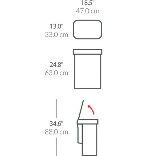Simplehuman Kosz bezdotykowy z czujnikiem głosu 58 l, nierdzewny matowy