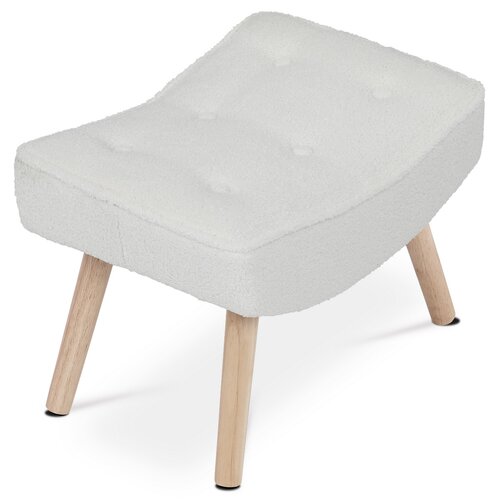 Fußstütze Bouclé WT2, weiß