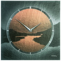 AMS 9513 designové nástěnné břidlicové hodiny, 30 x 30 cm AMS 9513 designové nástěnné břidlicové hodiny, 30 x 30 cm