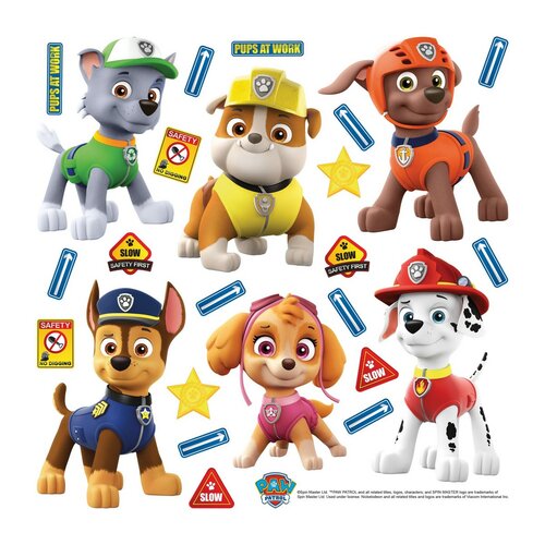 Samolepilna dekoracija Paw Patrol, 30 x 30 cm