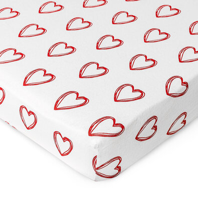 4Home Jersey Bettlaken In Love, 160 x 200 cm