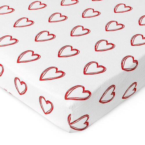 4Home Jersey Bettlaken In Love, 160 x 200 cm