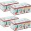 Set de 4 cutii metalice de Crăciun Holly Jolly, 18 × 11 × 7,1 cm