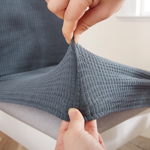 4Home Stretch prevleka za stol Magic clean temno siva, 45 - 50 cm, komplet 2 kosov